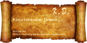Kesztenbaum Domos névjegykártya